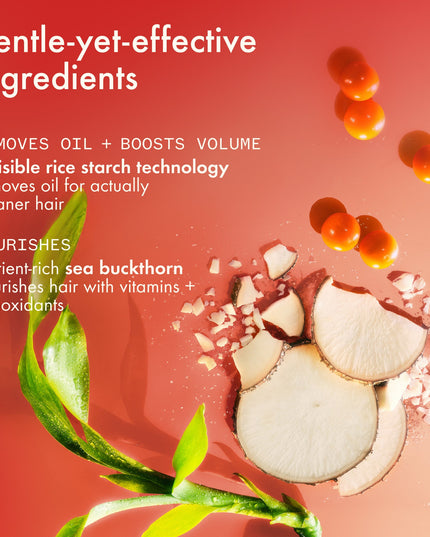amika x Ellis Brooklyn is back + juicier than ever with this limited-edition twist on the #1 dry shampoo in the US*—made with the same clinically proven oil-removing formula you know + love, now in Ellis Brooklyn's sweet juicy GUAVA GRANITA scent.