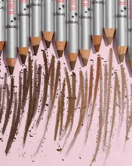 Easy-to-use, volumizing brow pencil that combines fibers AND powder, which adhere to skin hairs to volumize, fill define brows.