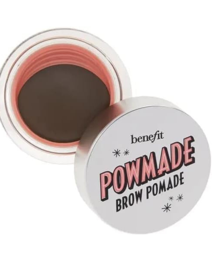 Take control of your brows with Benefit's full-pigment brow pomade! POWmade Waterproof Brow Pomade glides on POWerful color and pairs perfectly with a creamy, waterproof, non-drying formula allows you to fill, sculpt &amp; define brows with natural-looking depth &amp; dimension.