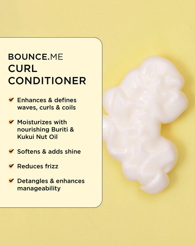 Bouncy, defined, frizz-free curls — in a pastel dream kit. The DesignME Dream Mane Curl Kit is a limited edition four-step routine built around the bestselling BounceME collection. Designed to hydrate, shape, and smooth every curl type, this travel-ready set gives your texture the care it deserves, all tucked into a chic pastel carry case.