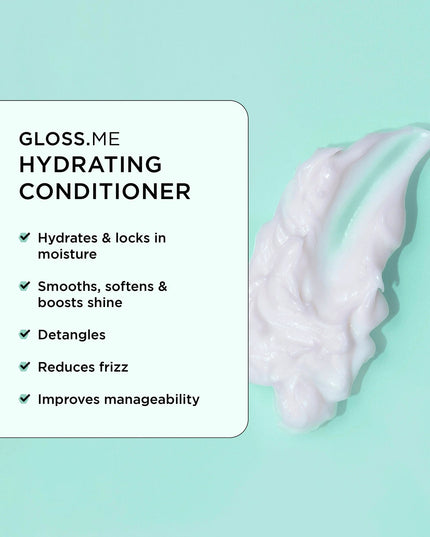 Unwrap the magic of glossy, hydrated strands with this limited-edition holiday kit. Featuring the complete GLOSS.ME hydration and shine collection in mini sizes, this dreamy set is designed to moisturize, smooth frizz, boost shine, and make hair more manageable. Ideal for dry, dehydrated, or frizz-prone hair in need of extra hydration and shine, it’s a whimsical treat for yourself or the perfect way to spread a little holiday glow.
