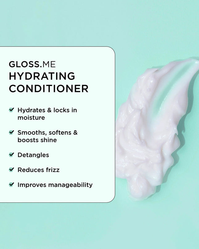 Unwrap the magic of glossy, hydrated strands with this limited-edition holiday kit. Featuring the complete GLOSS.ME hydration and shine collection in mini sizes, this dreamy set is designed to moisturize, smooth frizz, boost shine, and make hair more manageable. Ideal for dry, dehydrated, or frizz-prone hair in need of extra hydration and shine, it’s a whimsical treat for yourself or the perfect way to spread a little holiday glow.