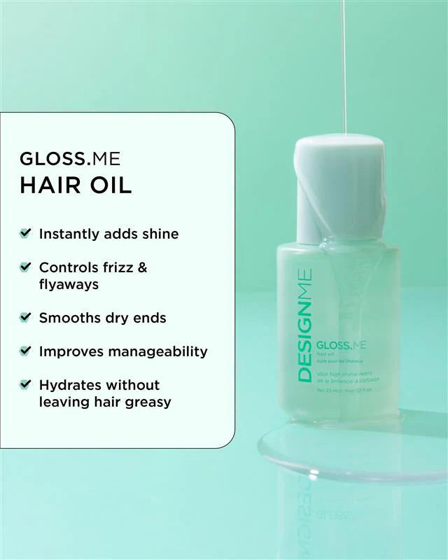 Unwrap the magic of glossy, hydrated strands with this limited-edition holiday kit. Featuring the complete GLOSS.ME hydration and shine collection in mini sizes, this dreamy set is designed to moisturize, smooth frizz, boost shine, and make hair more manageable. Ideal for dry, dehydrated, or frizz-prone hair in need of extra hydration and shine, it’s a whimsical treat for yourself or the perfect way to spread a little holiday glow.