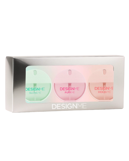 Enjoy a layered fragrance experience with the DESIGN.ME GLOSS.ME Fragrance Mist Trio. This three-piece set includes convenient 25 mL fragrance mists designed for both hair and skin, making it easy to refresh your scent throughout the day.