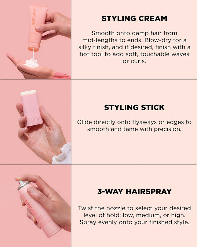 Turn heads at every celebration this season with the help of our limited-edition Cloud 9 Styling Kit!