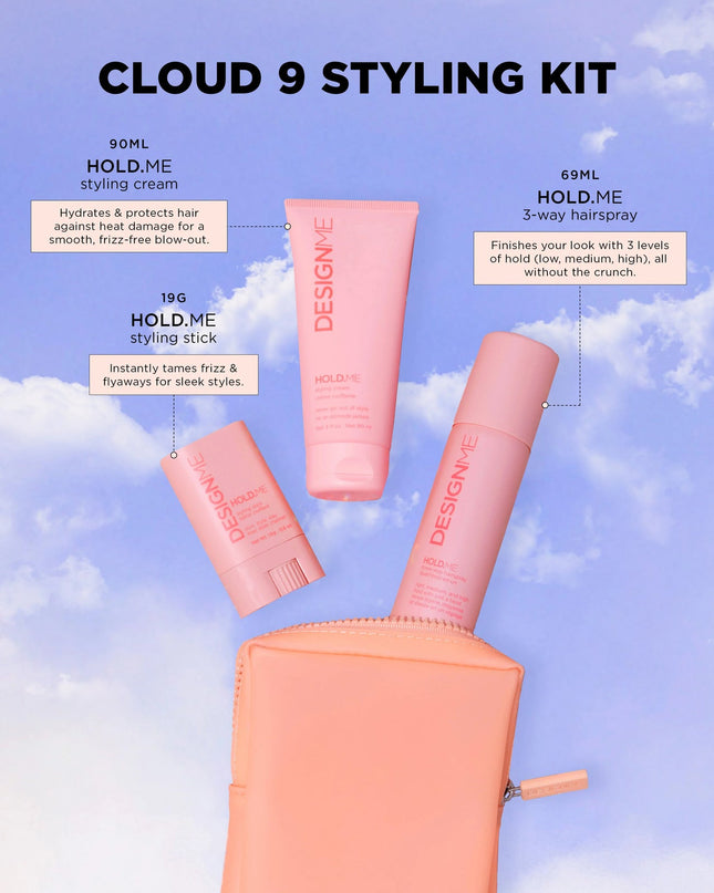 Turn heads at every celebration this season with the help of our limited-edition Cloud 9 Styling Kit!