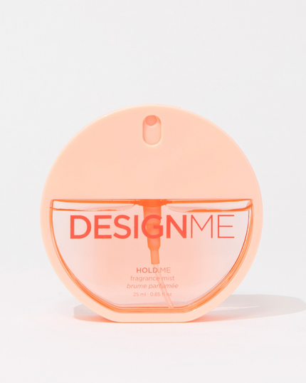 Our customer-loved HOLD.ME scent, now available in a fragrance mist designed to keep you smelling fresh and vibrant from morning to night. Bursting with juicy nectarine, this radiant fruity-floral fragrance blooms with delicate florals and peach blossom before settling into a warm blend of amber, white wood, and musk.
