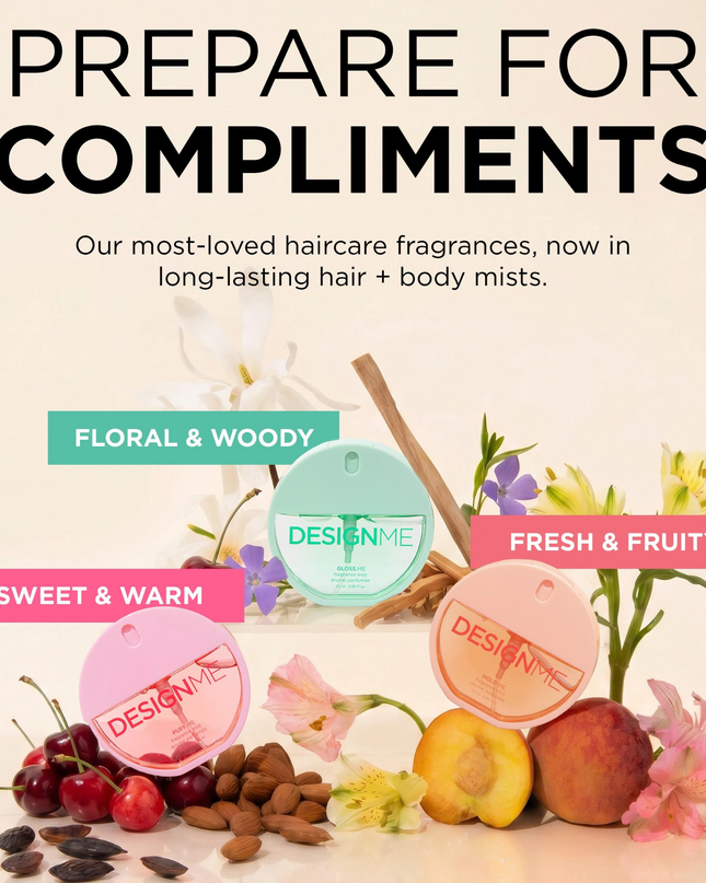 Our customer-loved HOLD.ME scent, now available in a fragrance mist designed to keep you smelling fresh and vibrant from morning to night. Bursting with juicy nectarine, this radiant fruity-floral fragrance blooms with delicate florals and peach blossom before settling into a warm blend of amber, white wood, and musk.