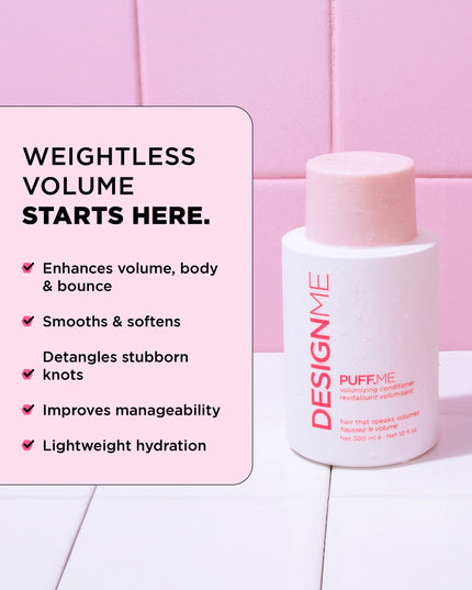 Weightlessly nourishes hair while infusing it with maximum volume. Perfect for those with fine, flat or limp hair, this conditioner is designed to give hair body &amp; bounce, while detangling, smoothing &amp; restoring shine. Hair feels softer than ever, without feeling greasy or weighed down.