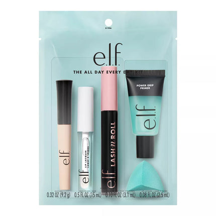 Take your makeup routine to the next level with e.l.f. Cosmetics’ best-selling makeup kit: The All Day, Every Day Kit for just $20! This must-have, five-product lineup for your eyes, lips, and face contains all your daily essentials (in full sizes!) for creating an easy, long-lasting makeup look. Prime your skin and eyelids with the makeup sponge, swipe on a mascara for lifted lashes, apply a clear gloss to your lips—and done!
