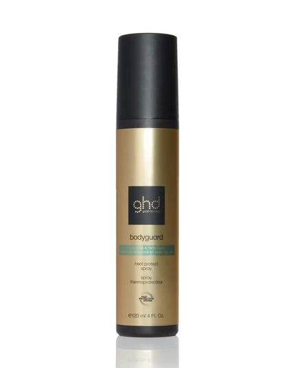 Introducing the NEW ghd Bodyguard Heat Protect Spray for Fine & Thin Hair - the ultimate protection your delicate locks have been waiting for. We've formulated this groundbreaking product specifically for fine and thin hair, ensuring that you can enjoy your favorite heat styling tools without compromising on the health and volume of your hair. 