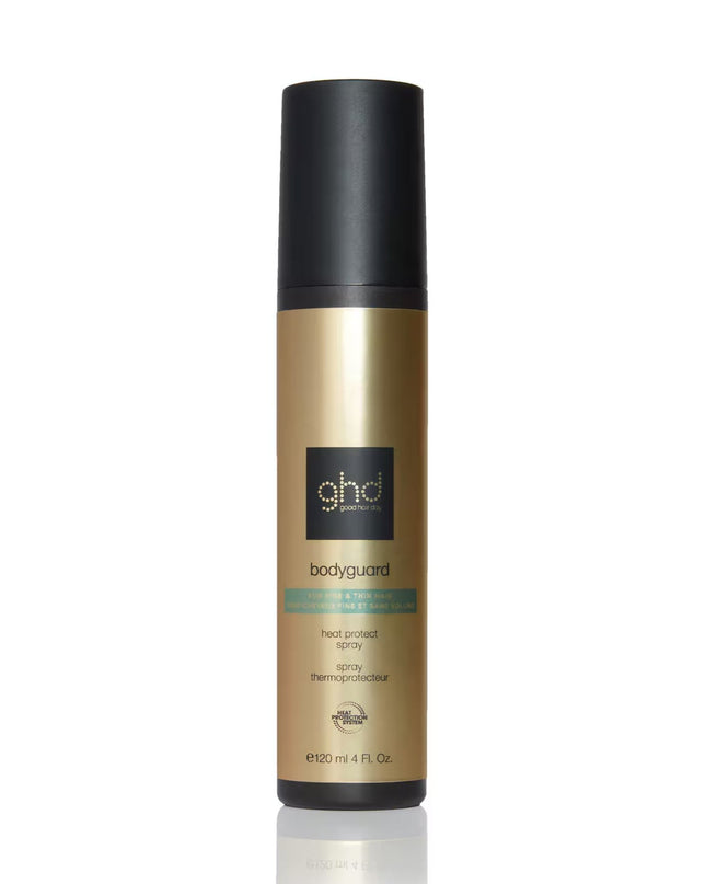 Introducing the NEW ghd Bodyguard Heat Protect Spray for Fine & Thin Hair - the ultimate protection your delicate locks have been waiting for. We've formulated this groundbreaking product specifically for fine and thin hair, ensuring that you can enjoy your favorite heat styling tools without compromising on the health and volume of your hair. 