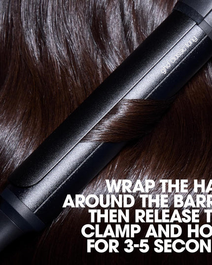 New ghd Chronos Curve new range of curlers with Curl-Responsive Technology with for 3x faster, high-definition results for easy, frizz-free curls that last all day. ghd chronos curve classic tong has a 1" medium barrel with spring activated ergonomic lever for Frizz-Free Curls, 50% more shine, and no extreme heat damage. Designed and tested by professionals our newest innovation yet, Classic Tong is the perfect tool for long-lasting voluminous curls.