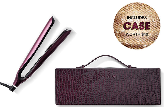The revolutionary ghd Chronos is the perfect tool for the late check out girl. 3x faster styling, delivering one stroke high definition results that last 24hrs. Includes: ghd Cherry Chic limited edition Chronos styler plus complimentary vanity case ($40 Value).