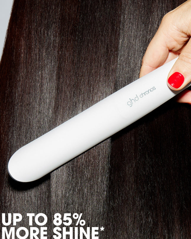 Introducing chronos, ghd's professional 3X faster HD motion-responsive™ styler; for one stroke high-definition results that last 24 hours. 