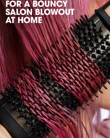 Revolutionary 2-in-1 hair dryer brush designed to transform your styling routine. Say goodbye to lengthy blow drying sessions and hello to effortlessly sleek and bouncy blow dries in the comfort of your own home.