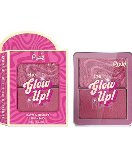 Double the blush, double the glow! This weightless duo pairs a silky matte blush with a luminous shimmer blush, giving you endless ways to customize your perfect flush. Wear each side alone for a soft matte or radiant finish, or blend them together for the ultimate glow-up moment.