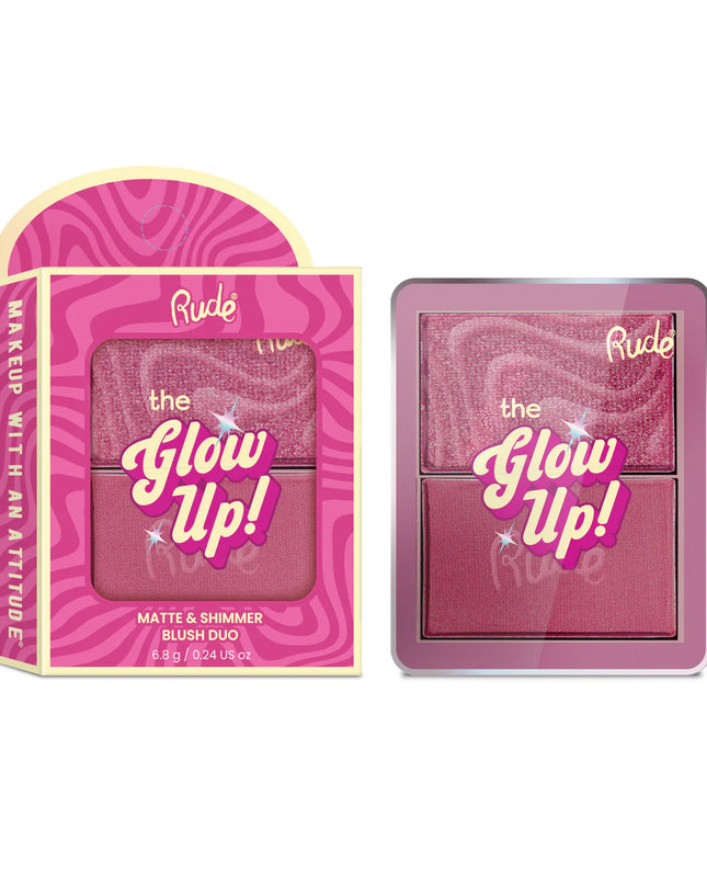 Double the blush, double the glow! This weightless duo pairs a silky matte blush with a luminous shimmer blush, giving you endless ways to customize your perfect flush. Wear each side alone for a soft matte or radiant finish, or blend them together for the ultimate glow-up moment.