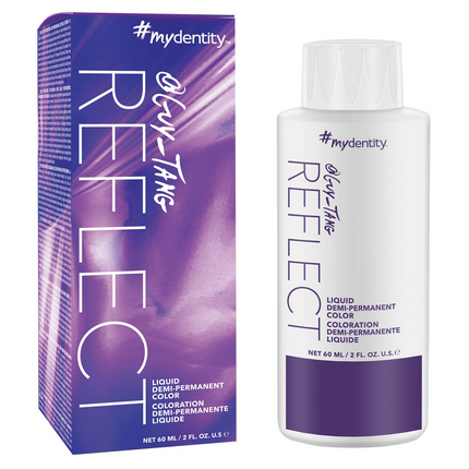 REFLECT liquid demi-permanent color range consists of 15 new shades, from warm to cool, that process in 15 minutes to enhance, tone or intensify your client's hair. The liquid viscosity allows for extremely easy mixing and application to hair. Formulated without ammonia or alcohol for a gentle process that improves softness of the hair and delivers brilliant shiny color results.