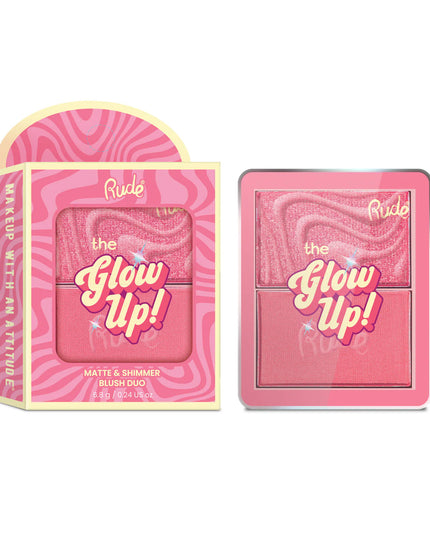 Double the blush, double the glow! This weightless duo pairs a silky matte blush with a luminous shimmer blush, giving you endless ways to customize your perfect flush. Wear each side alone for a soft matte or radiant finish, or blend them together for the ultimate glow-up moment.