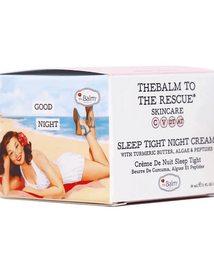 Good night. Great Morning. Nourish your skin while you rest with our Sleep tight Night Cream. With Algae, Peptides Turmeric Butter to reduce the appearance of fine lines and wrinkles, your skin will wake up feeling younger, and looking more nourished and refreshed.