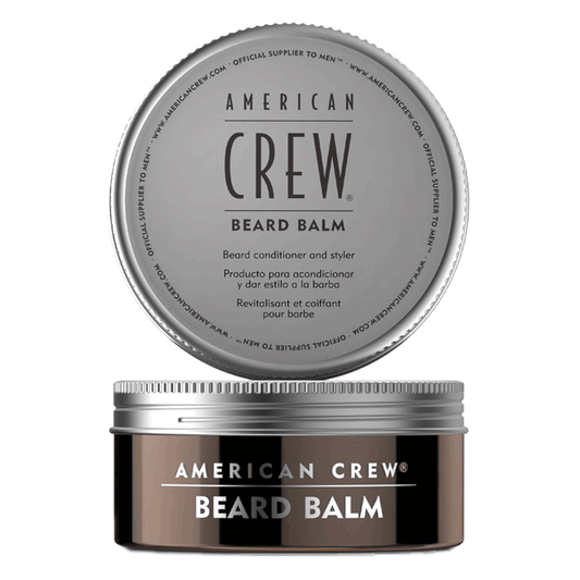 Beard conditioner and styler. A soft balm that tames and conditions the beard with flexible application for styling.