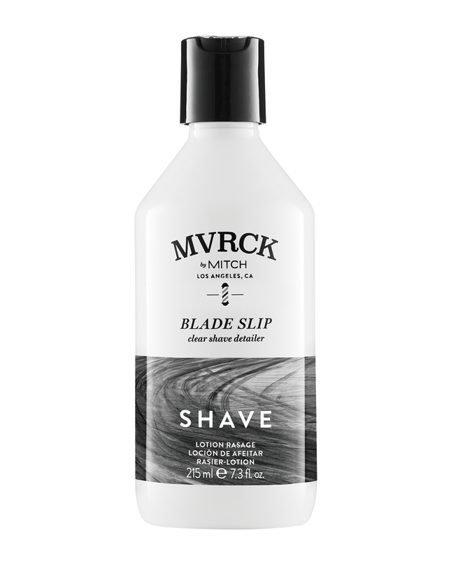 Make shaving, framing and detailing hair easier and more precise with Blade Slip. This barber-inspired detailer is a clear shaving lotion that makes for an easy-to-see razor glide every time. Ideal for ultra-close shaves and tight line-ups, it contains barley seed to help reduce the appearance of razor bumps, macadamia seed oil to soften skin and hair, and a refreshing agave citrus scent.