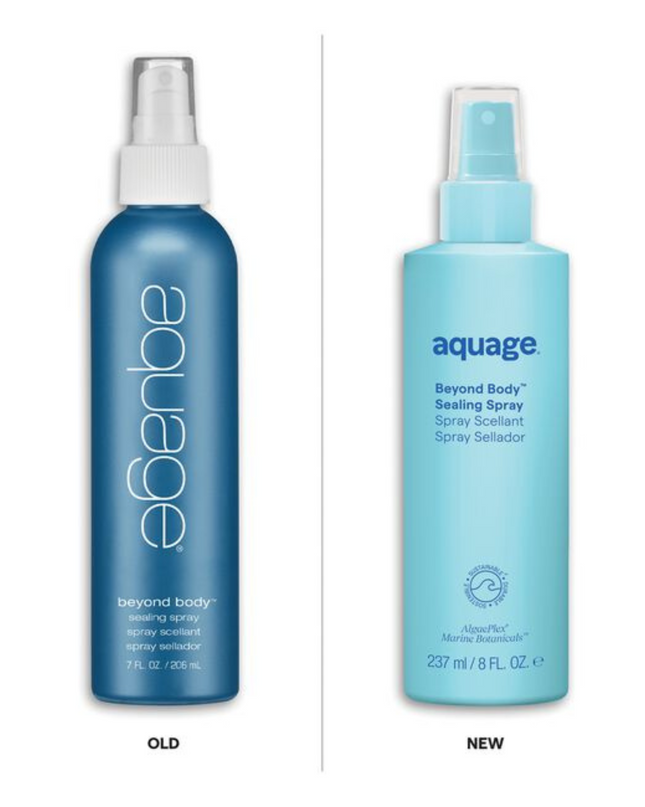 Aquage Beyond Body Sealing Spray is a medium hold spray that shields hair from heat damage while adding body and shine.