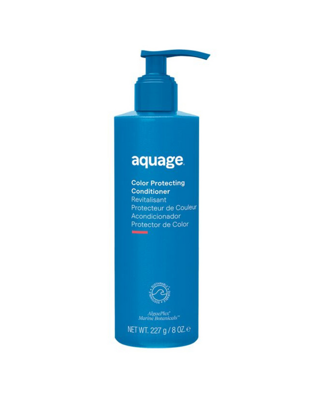 Aquage Color Protecting Conditioner is a deep-penetrating moisturizer that restores healthy condition and shine to color-treated hair.