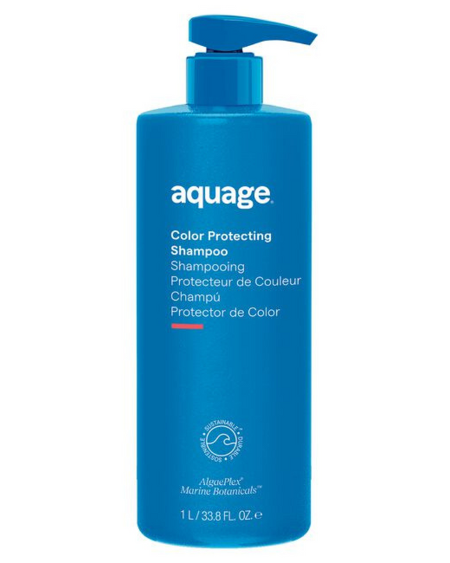 Aquage Color Protecting Shampoo is specifically created for color-treated hair and helps to provide ultimate protection against color fading.