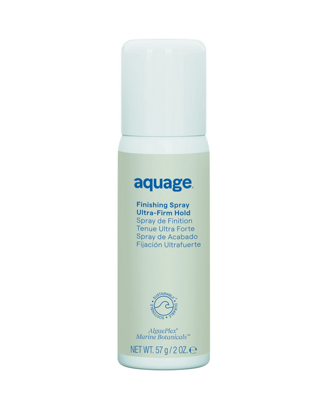 Aquage Beyond Shine is a zero-hold spray that adds brilliant shine to finished styles.