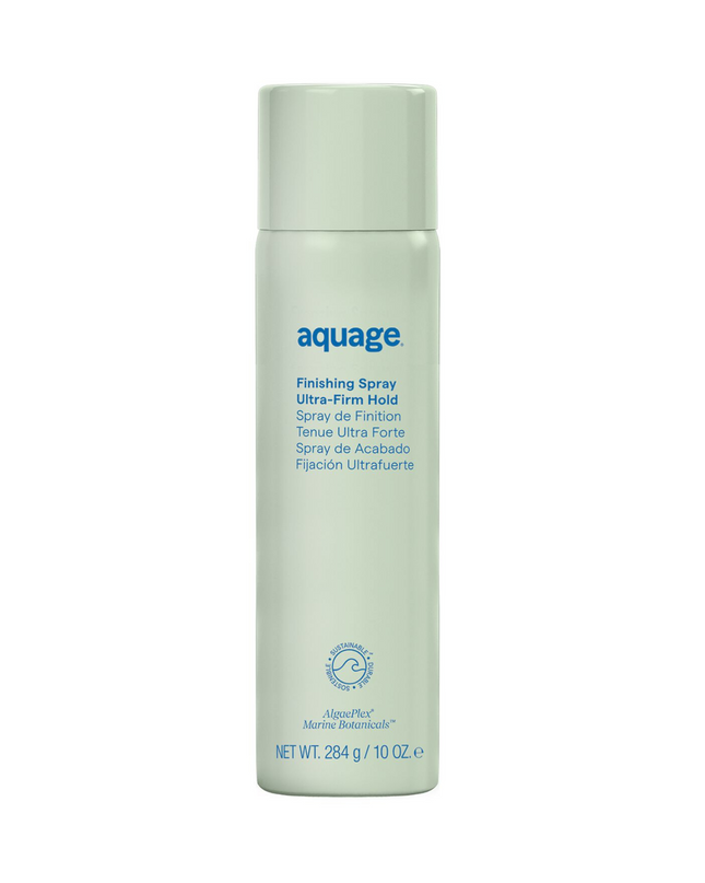 Aquage Beyond Shine is a zero-hold spray that adds brilliant shine to finished styles.