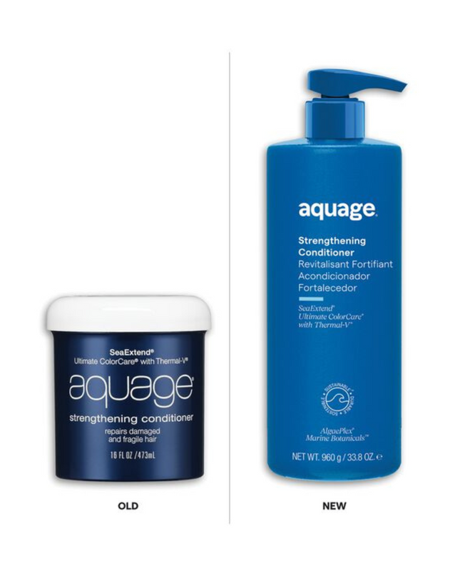 Aquage Strengthening Shampoo is ideal for chemically-treated, fragile or brittle hair.