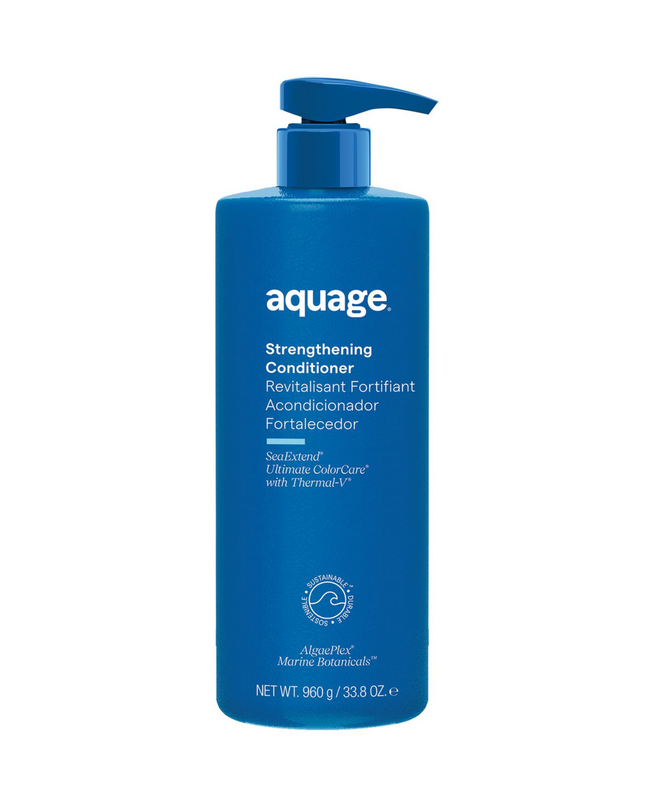 Aquage Strengthening Shampoo is ideal for chemically-treated, fragile or brittle hair.