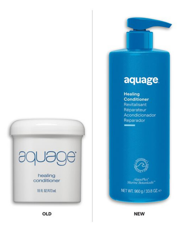 Aquage Healing Conditioner is a deep-penetrating, intense conditioner that re-moisturizes from within to heal and repair damaged areas.