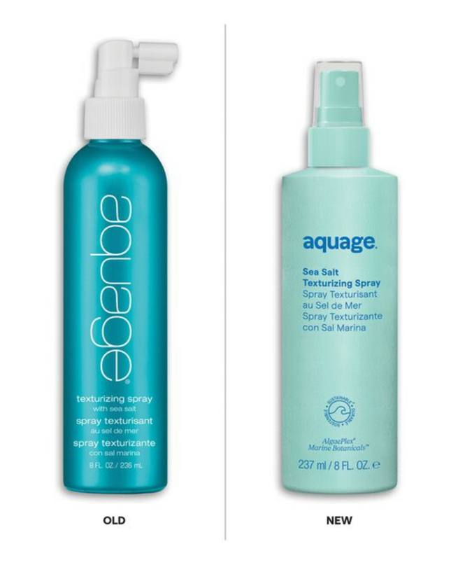 Aquage Sea Salt Texturizing Spray is a firm hold spray that builds volume and creates random, beachy texture.
