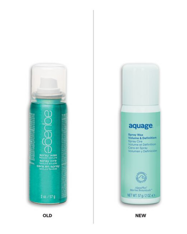 Aquage Spray Wax is a flexible, non-sticky, wax-free styler that delivers soft texture, volume, and dimension with a satin finish.