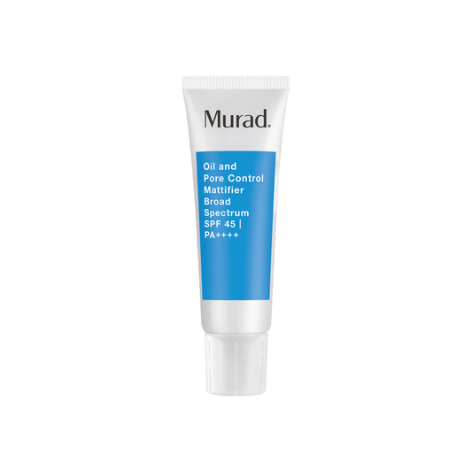 Murad Oil and Pore Control Mattifier Broad Spectrum SPF 45 PA++++ is an oil-free, lightweight SPF moisturizer.Instantly minimizes the appearance of pores by 54%*Delivers 10 hours of oil, shine and pore controlControls oil so makeup won’t streak or breakup throughout the day making this a perfect mattifying primerDelivers oil-free hydration to help balance oily skin