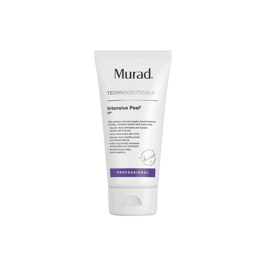 This Intensive Peel formulated for spa professionals quickly and dramatically reduces the appearance of wrinkles with powerful exfoliators while infusing the skin with long-lasting hydration. Enjoy dramatic improvements in texture and tone without the severe level of irritation characteristic of a high-performance peel. 