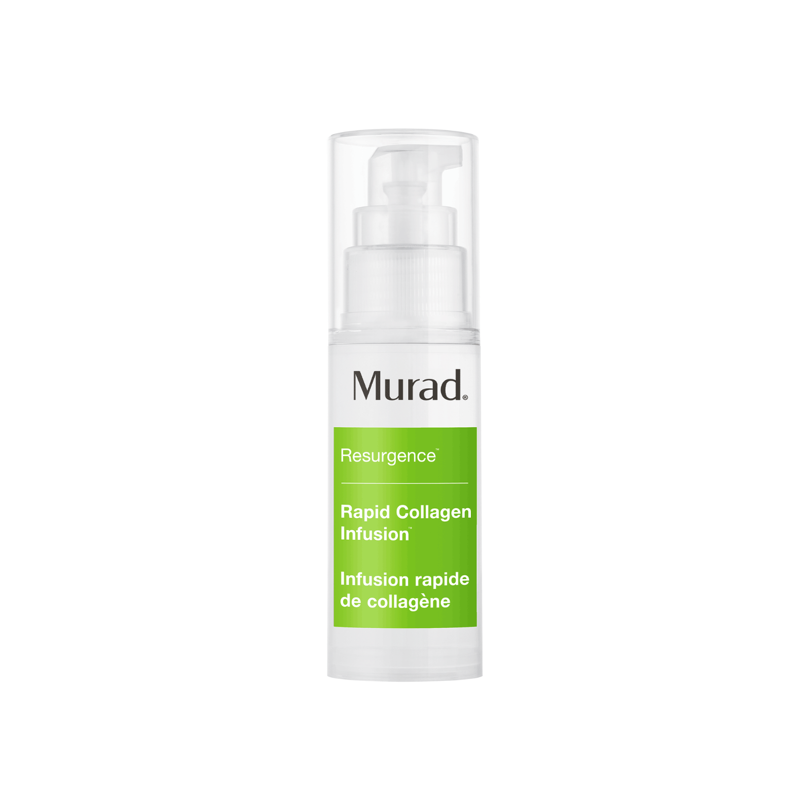 Murad's Rapid Collagen Infusion is a multi-function anti-aging treatment that targets wrinkles and loss of resilience by rapidly revolumizing skin.