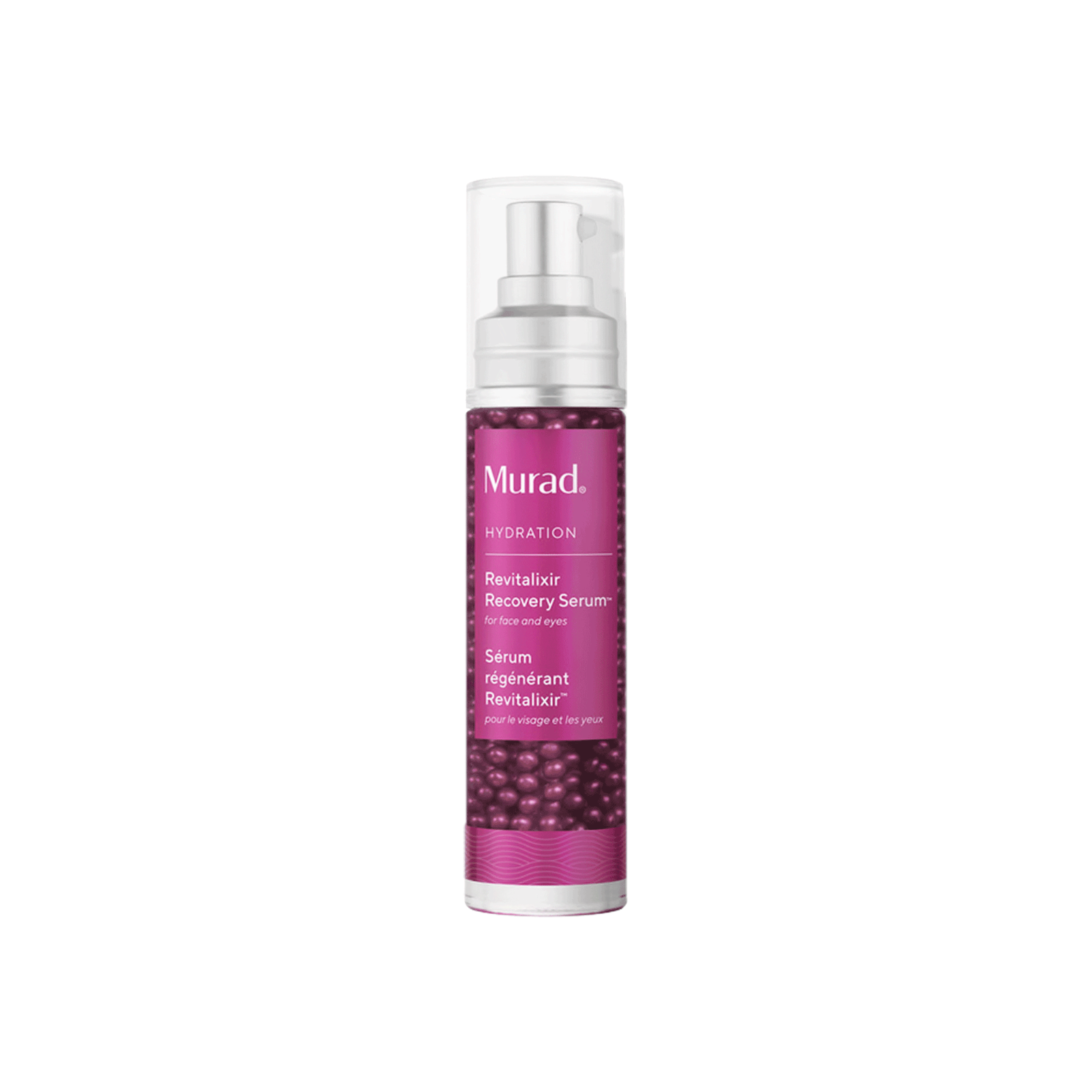  Sphere-infused serum for the face and eyes smooths stress lines, reduces under-eye puffiness and dark circles, and renews vibrancy immediately and over time. A skin-relaxing blend of neuropeptide, paracress and cannabis sativa seed oil helps smooth while boosting softness and moisture. 