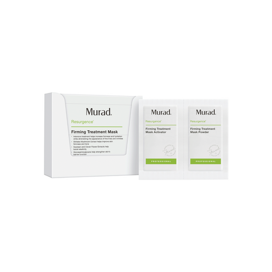 Murad Firming Treatment Mask hydrates and firms the skin to minimize the appearance of wrinkles. It is formulated with shiitake mushroom extract to firm and tone, soybean and clover extract to boost elasticity, glycosaminoglycans to fortify the skins barrier function, and papaya and pineapple exfoliating enzymes to remove dull surface cells.