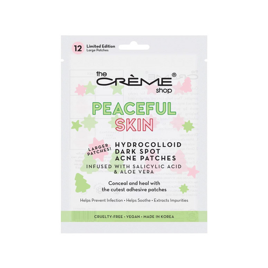 The Crème Shop - Peaceful Skin Hydrocolloid Large Acne Patches for Dark Spots