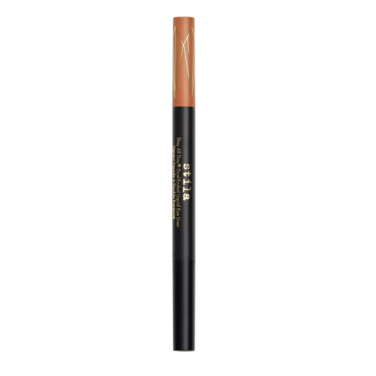 Stila Stay All Day Dual-Ended Liquid Eye Liner: Shimmer Micro Tip - Mai Tai / Intense Black